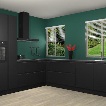 Zwarte greeploze keuken Palermo 33147