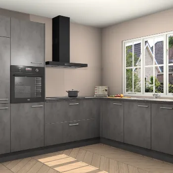 Beton antraciet keuken Kazan 22064