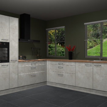 Beton Opaal keuken Palermo 36347