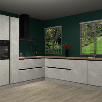 Beton Opaal greeploze keuken Palermo 36352