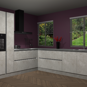 Beton Opaal greeploze keuken Palermo 36374