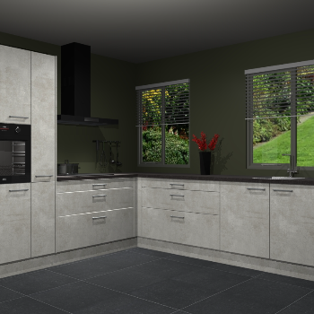 Beton Opaal keuken Palermo 36378