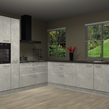 Beton Opaal keuken Palermo 36379