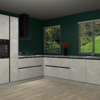 Beton Opaal greeploze keuken Palermo 36409