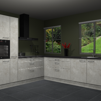 Beton Opaal keuken Palermo 36396