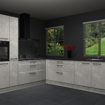 Beton Opaal keuken Palermo 36399