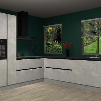 Beton Opaal greeploze keuken Palermo 36411