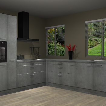 Beton Parelgrijze keuken Palermo 36421