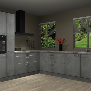 Beton Parelgrijze keuken Palermo 36433