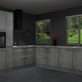 Beton Parelgrijze keuken Palermo 36435