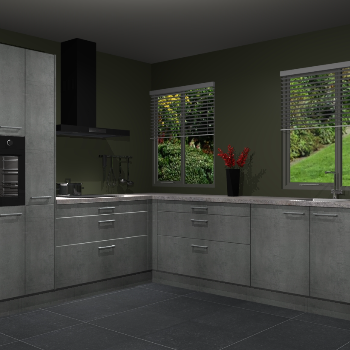 Beton Parelgrijze keuken Palermo 36438