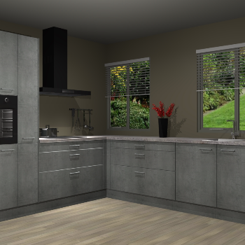 Beton Parelgrijze keuken Palermo 36439