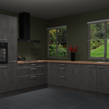 Beton Antraciet keuken Palermo 36452