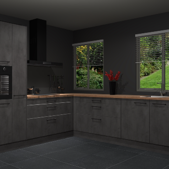 Beton Antraciet keuken Palermo 36455