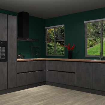 Beton Antraciet greeploze keuken Palermo 36457