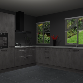 Beton Antraciet keuken Palermo 36461