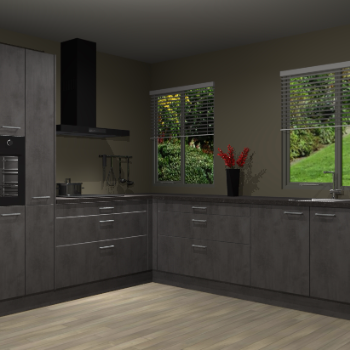 Beton Antraciet keuken Palermo 36465