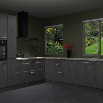Beton Antraciet keuken Palermo 36470