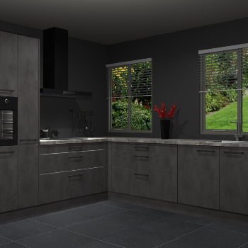 Beton Antraciet keuken Palermo 36473