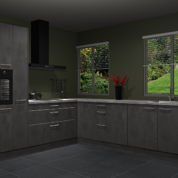 Beton Antraciet keuken Palermo 36476