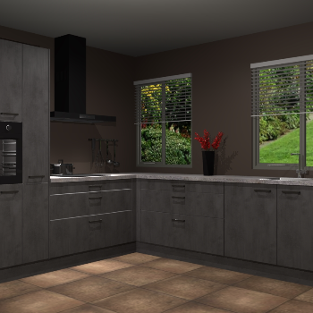 Beton Antraciet keuken Palermo 36480