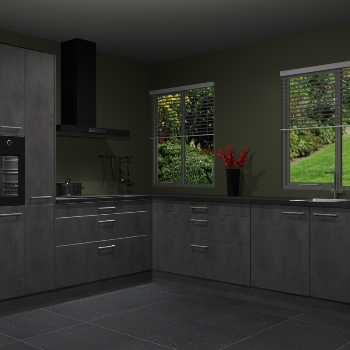 Beton Antraciet keuken Palermo 36482