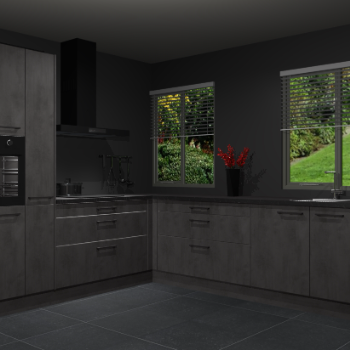 Beton Antraciet keuken Palermo 36485