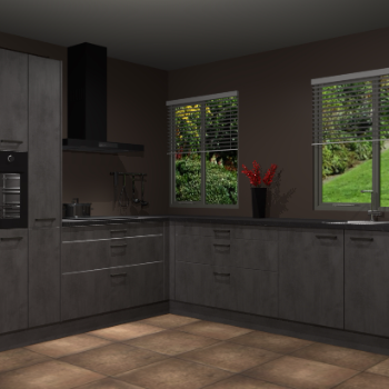 Beton Antraciet keuken Palermo 36486