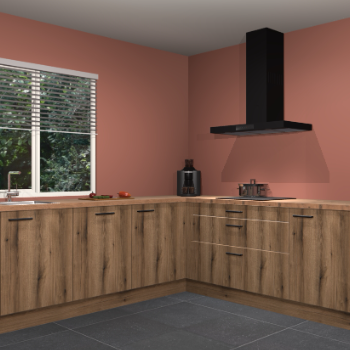 Gouden eiken keuken Moroni 35428