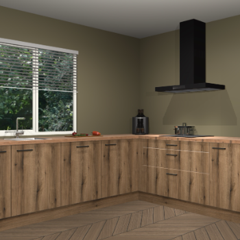 Gouden eiken keuken Moroni 35429