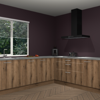 Gouden eiken keuken Moroni 35431