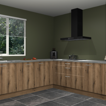 Gouden eiken keuken Moroni 35432