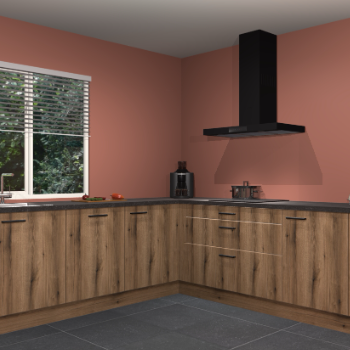 Gouden eiken keuken Moroni 35440