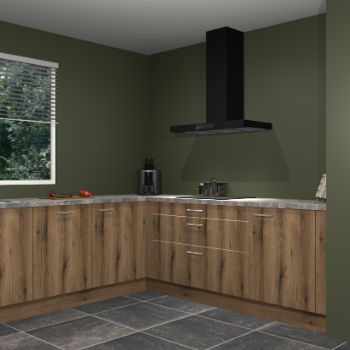 Gouden eiken keuken Moroni 35444