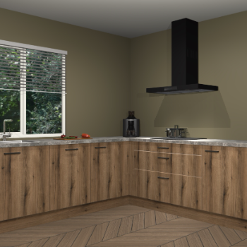 Gouden eiken keuken Moroni 35447