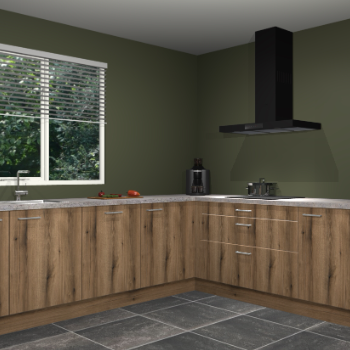 Gouden eiken keuken Moroni 35450