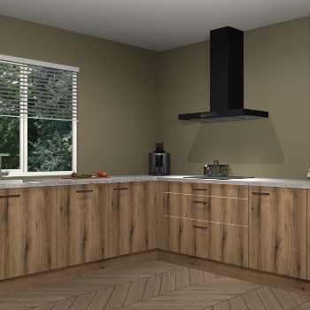 Gouden eiken keuken Moroni 35453