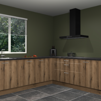 Gouden eiken keuken Moroni 35456