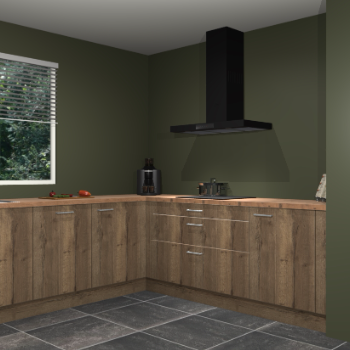 Chocolade eiken keuken Moroni 35500