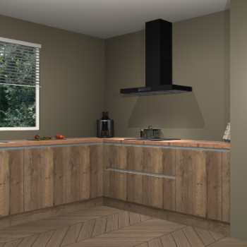 Chocolade eiken greeploze keuken Moroni 35501