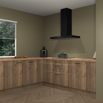 Chocolade eiken keuken Moroni 35503