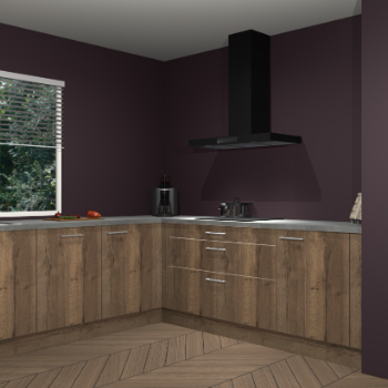 Chocolade eiken keuken Moroni 35506