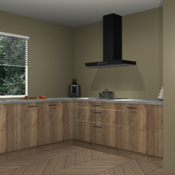 Chocolade eiken keuken Moroni 35510