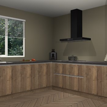 Chocolade eiken greeploze keuken Moroni 35514