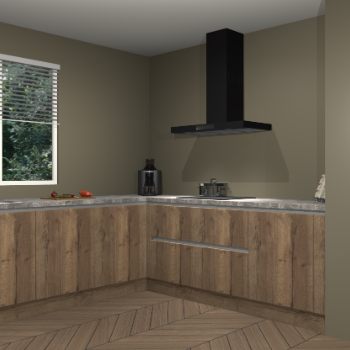 Chocolade eiken greeploze keuken Moroni 35520