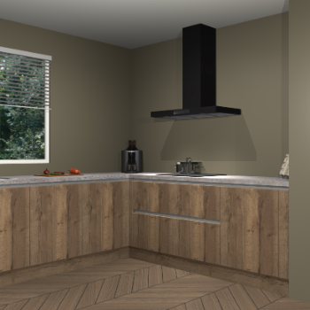 Chocolade eiken greeploze keuken Moroni 35526