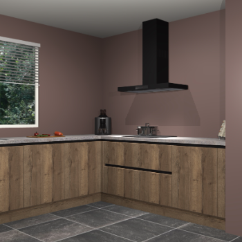 Chocolade eiken greeploze keuken Moroni 35529