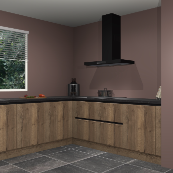 Chocolade eiken greeploze keuken Moroni 35535