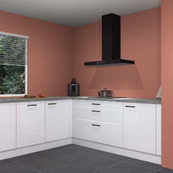 Sneeuwwitte hoogglans keuken Moroni 35585