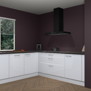 Sneeuwwitte hoogglans keuken Moroni 35589